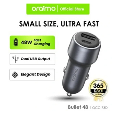Picture of Oraimo Car Charger OCC-73D Dark Chrome