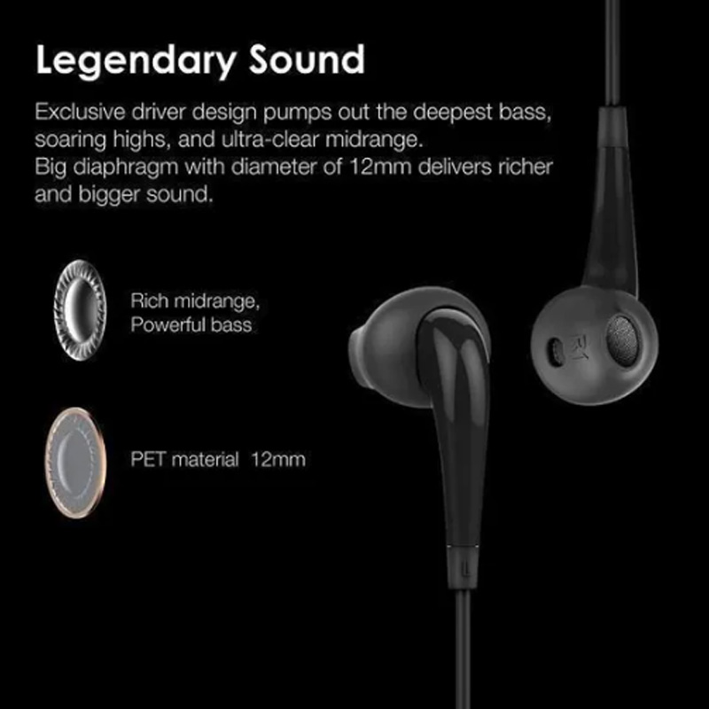 Picture of oraimo Halo 2S Half In-Ear Wired Headphones