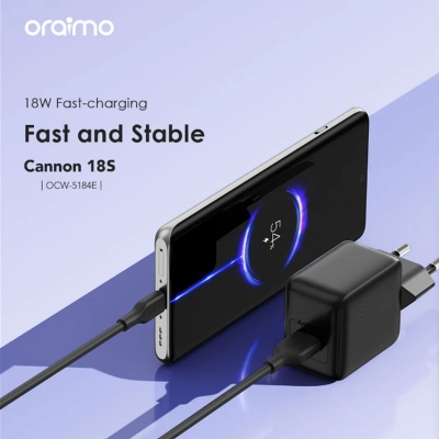 Picture of oraimo Cannon 18S oraimo Cannon 18S 18W Wall Charger Kit (OCW-5184E)