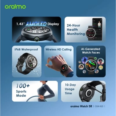 Picture of Oraimo Watch 5R Smart Watch | Free Delivery