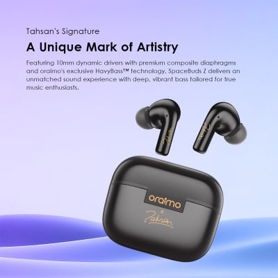 Picture of Oraimo SpaceBuds Z ANC Light Gold TWS Bluetooth Earbuds #OTW-625