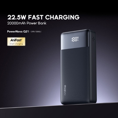 Picture of Oraimo PowerNova Q21 20000mAh 22.5W Black Power Bank with Digital Display