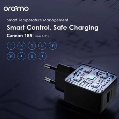 Picture of oraimo Cannon 18S oraimo Cannon 18S 18W Wall Charger Kit (OCW-5184E)