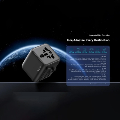 Picture of Oraimo PowerOmni 251 Black Universal Travel Adapter