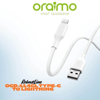 Picture of oraimo RobustLine 2A 1M Type-C Cable OCD-114C-BLACK