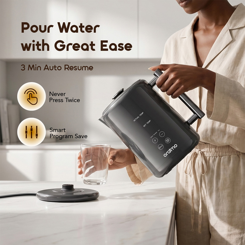 Picture of oraimo FastBrew Fast Smart 1.7L 316 Stainless Steel Electric Kettle