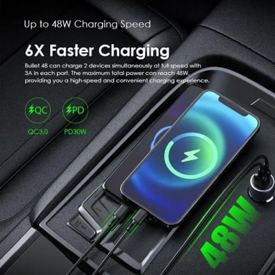 Picture of Oraimo Car Charger OCC-73D Dark Chrome
