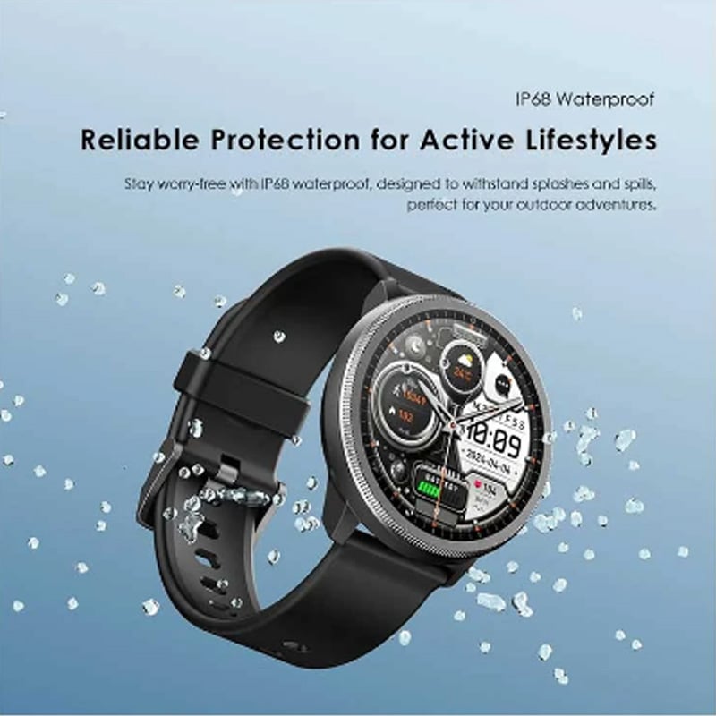 Picture of Oraimo Watch 5R OSW-820 AMOLED Black Bluetooth Calling Smart Watch