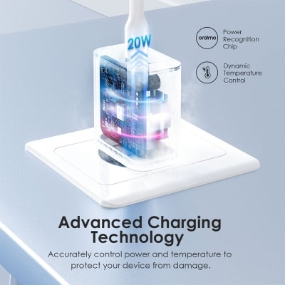 Picture of oraimo PowerCube 20 20W Wall Charger Kit (OCW-E106S-CL55)