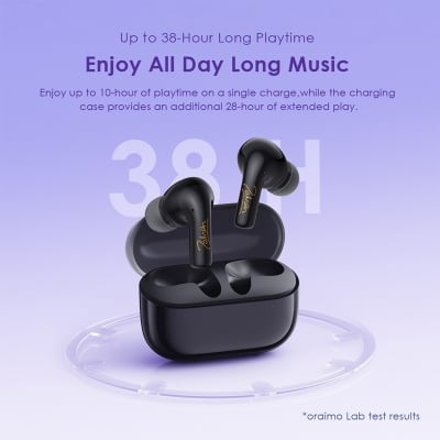 Picture of Oraimo SpaceBuds Z ANC Light Gold TWS Bluetooth Earbuds #OTW-625