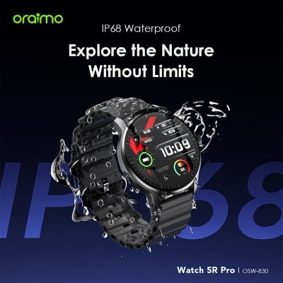 Picture of Oraimo Watch 5R Pro OSW-830 Black AMOLED Bluetooth Calling Smart Watch