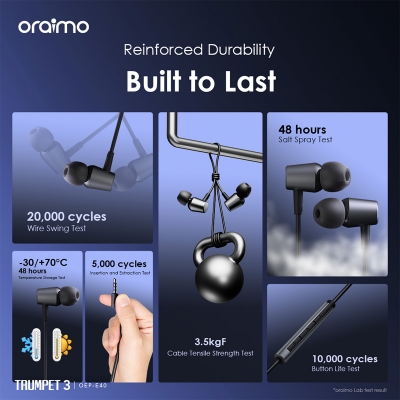 Picture of oraimo Trumpet 3 HIFI Audio In-Ear Headphones