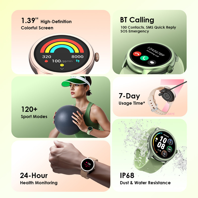 Picture of Oraimo Watch Nova 2R OSW-834 AMOLED Dark Chrome Bluetooth Calling Smart Watch