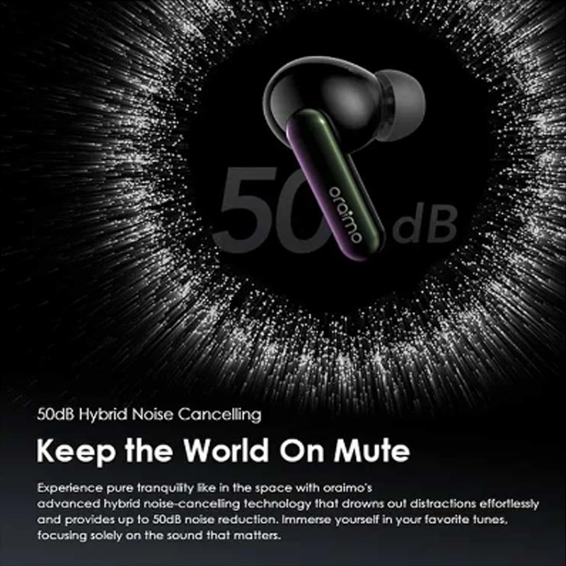 Picture of Oraimo SpaceBuds Space Grey TWS Bluetooth Earbuds #OTW-630
