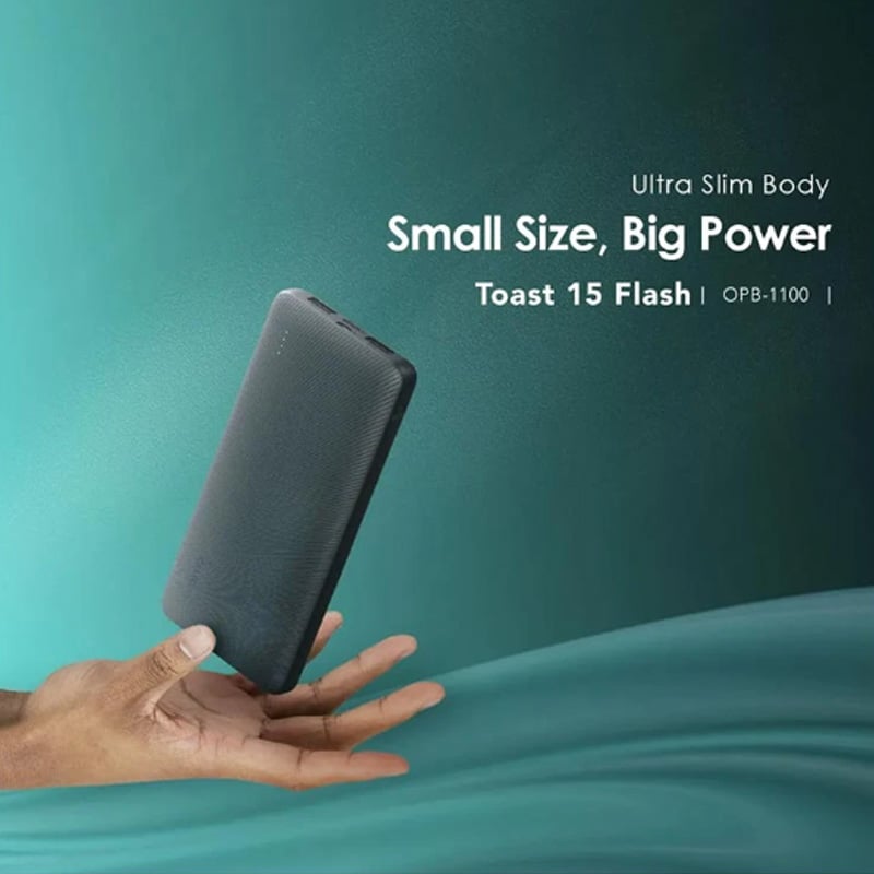 Picture of Oraimo TOAst 15 10000mAh 15W Black Power Bank # OPB-1100