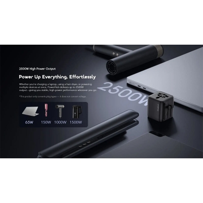Picture of Oraimo PowerOmni 251 Black Universal Travel Adapter