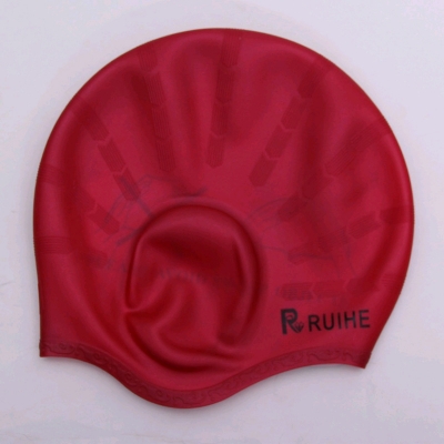 Picture of Outtobe Swim Cap Ad-ult Swimming Cap Cotton Fiber Swimming Hat Flexible Waterproof Swim Cap Multicolor