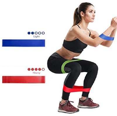 Picture of Resistance Bands [Set of 5] Skin-Friendly Resistance Fitness Exercise Loop Bands Multicolor