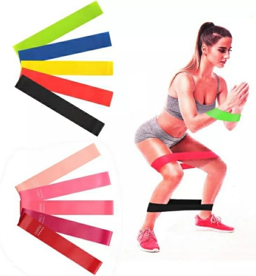 Picture of Resistance Bands [Set of 5] Skin-Friendly Resistance Fitness Exercise Loop Bands Multicolor