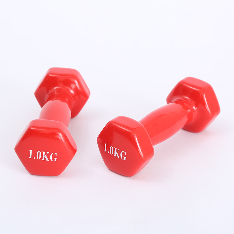 Picture of Vinyl Dumbbell 1 Kg with Pair - Red 