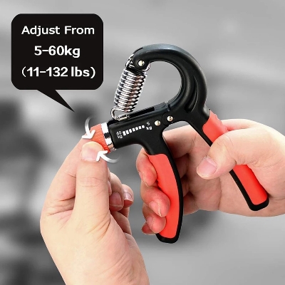 Picture of New 5-60Kg Gym Fitness Hand Grip For Men Adjustable Finger Heavy Exerciser Strength Muscle Recovery Hand Gripper Trainer - Improve Hand Strength Multicolor