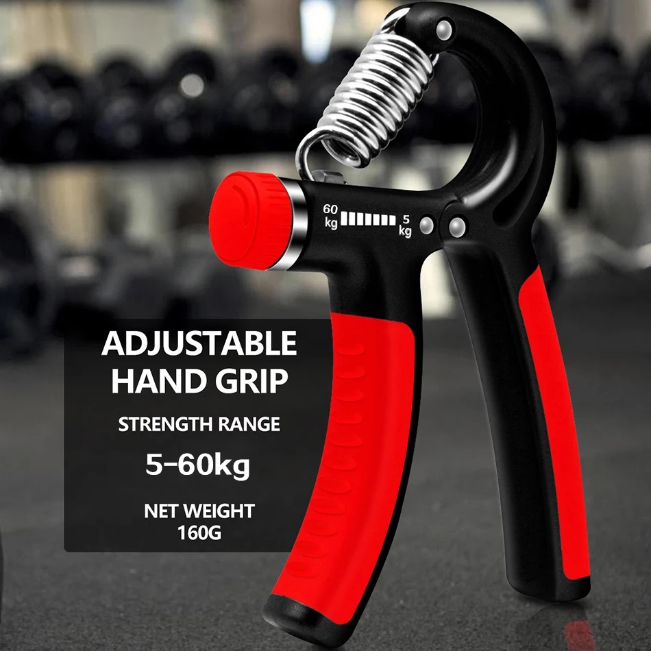 Picture of New 5-60Kg Gym Fitness Hand Grip For Men Adjustable Finger Heavy Exerciser Strength Muscle Recovery Hand Gripper Trainer - Improve Hand Strength Multicolor
