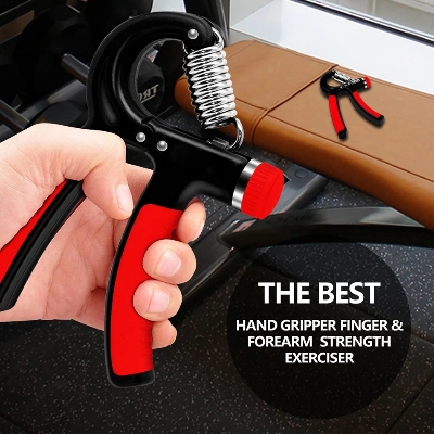 Picture of New 5-60Kg Gym Fitness Hand Grip For Men Adjustable Finger Heavy Exerciser Strength Muscle Recovery Hand Gripper Trainer - Improve Hand Strength Multicolor