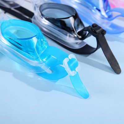 Picture of Adjustable Straps Anti Fog Swimming_Goggle for Adults and Kids with Free Ear Plugs Swimming Pool Accessories for Summer 