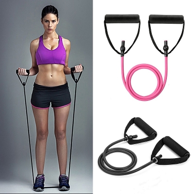 Picture of 120cm Yoga Pull Rope Elastic Resistance Bands Fitness Workout Exercise Tubes Practical Training Rubber Tensile Expander Multicolor