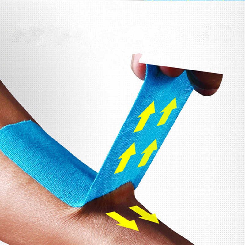 Picture of Elastic Kinesiology Tape Athletic Recovery Sports Safety Muscle Pain Relief Knee Pads Support Gym Fitness Bandage Multicolor