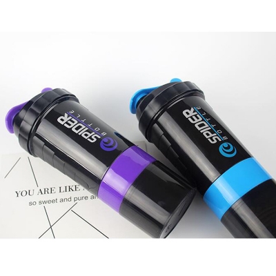 Picture of Sport Shaker Water Bottle 3 In 1 Spider Shaker - Ideal For Gym Use - Bpa Free And Convenient 500Ml Capacity - Perfect For Protein Shakes Multicolor