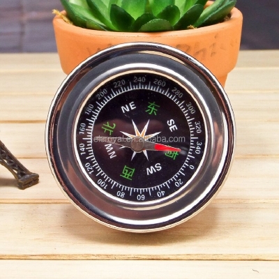 Picture of Stainless Steel Anti-Fall Waterproof Compass Outdoor Climbing Supplies - Stay On Course With The Durable Stainless Steel Waterproof Compass Multicolor
