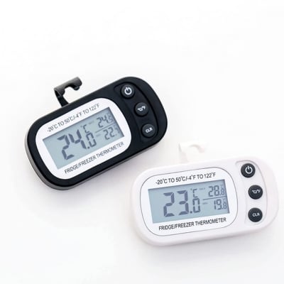 Picture of Refrigerator Thermometer Magnetic Thermometer Dial Thermometer Mini Hygrometer Digital Freezer Rooacm Thermometer Waterproof Thermamoters Refrigerator Fridge Thermometer (healthproo) Multicolor