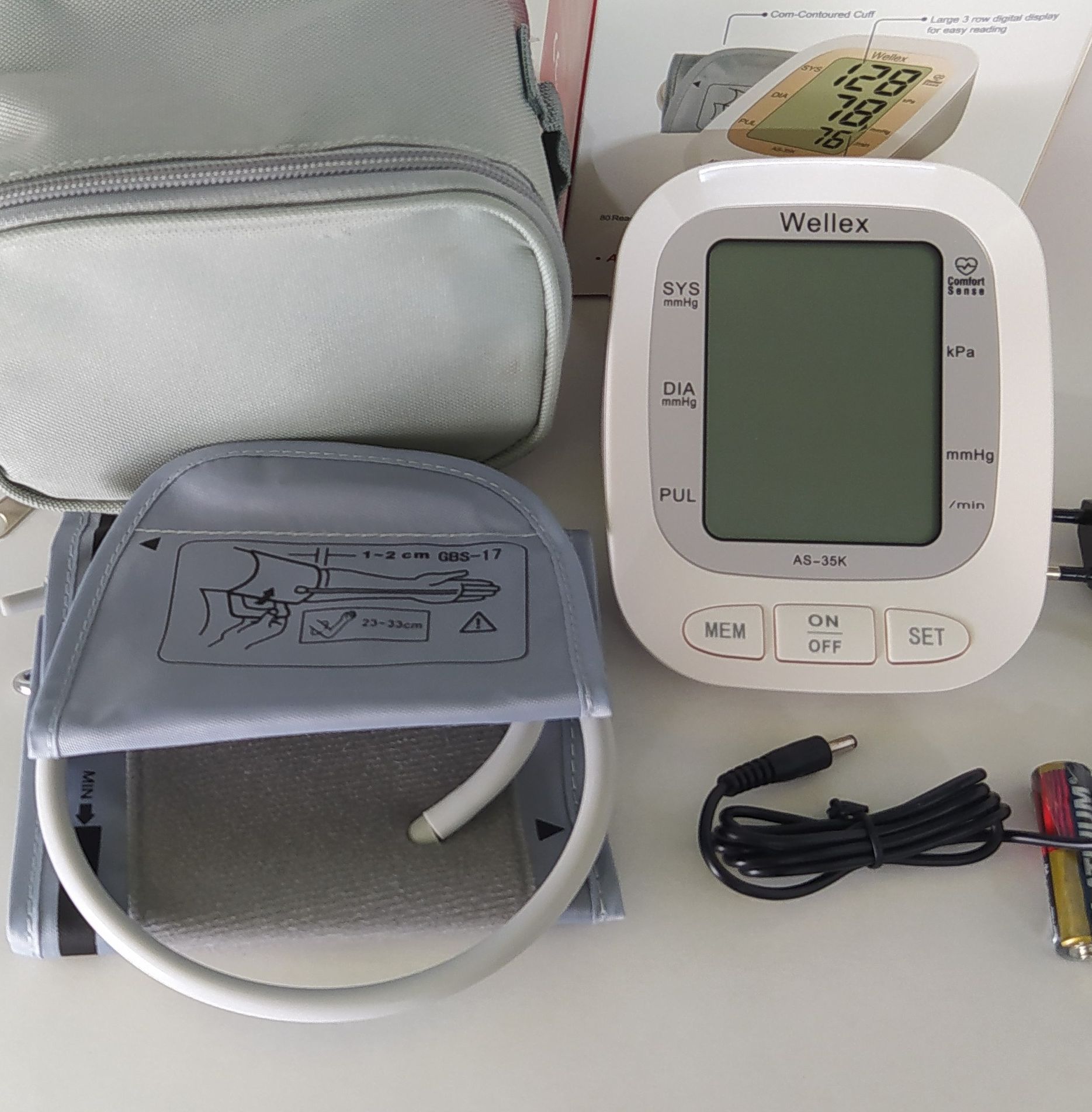 Picture of Electronic Blood Pressure Machine & Pulse Rate Monitoring Meter for Accurate Measurement Multicolor