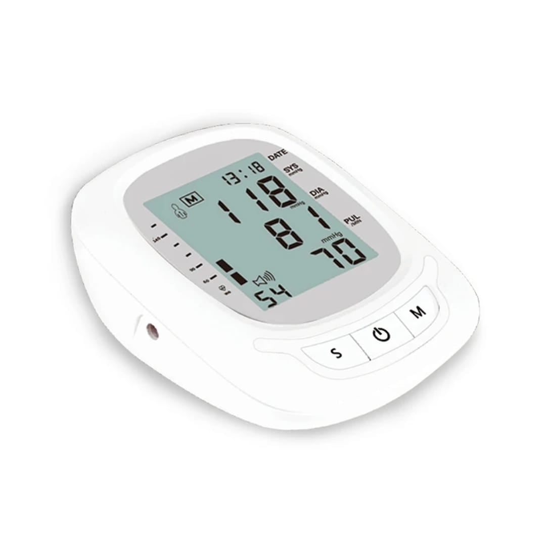 Picture of 2 Years Garranty Blood Pressure Monitor Fully Automatic Digital Large Display And Adjustable Arm-Cuff Comes-healthproo Multicolor