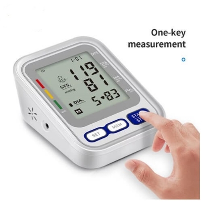 Picture of Silvia Digital LCD Blood Pressure Monitor with Arm Cuff - Electronic Check Heart Beat Pulse Sphygmomanometer Machine SIL-268G-Healthproo Multicolor