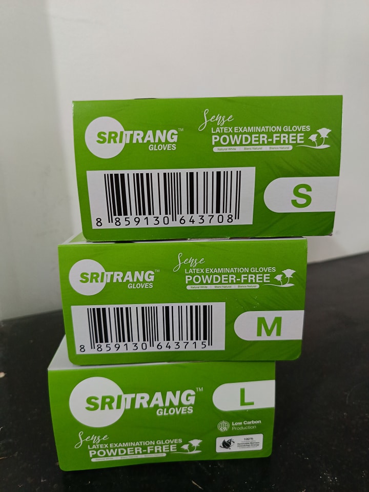 Picture of Premium Powder-Free Latex Exam Gloves, 100 pcs/ box Multicolor