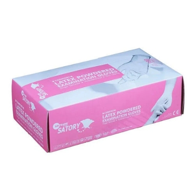 Picture of SATORY Comfort Latex Powdered Examination Glove-healthproo Multicolor