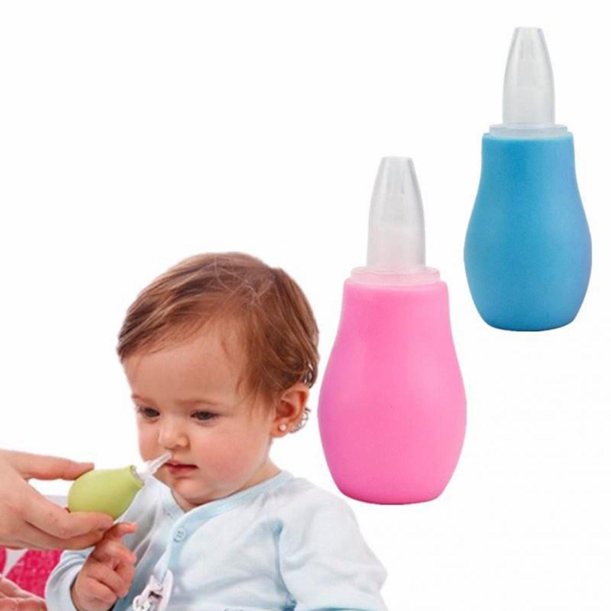 Picture of Baby Nose Cleaner Cleaner Nasal Vacuum Mucus Suction Aspirator Soft Tip Tools Multicolor