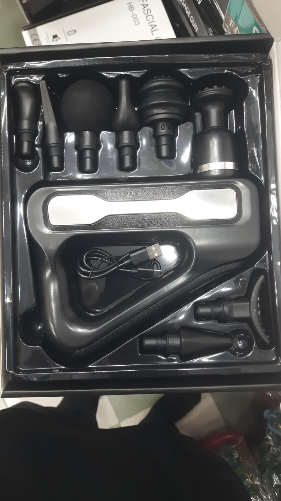 Picture of Facial Gun HB 003-Massager Gun-Body Massager-Full Body Massager-Massager for Neck-Shoulder-Legs-Healthproo Multicolor