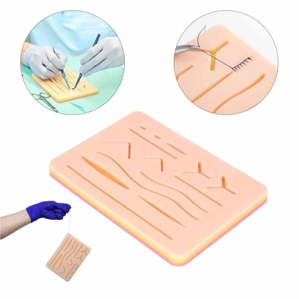 Picture of Health Proo Suture Practice Kit for Medical and Vet Students, Startup Suture Kit Including Silicone Pad with Durable Mesh, Suturing Tools, for Suture Curriculum Practice (Hearlthproo Education Use Only)-Health Proo 
