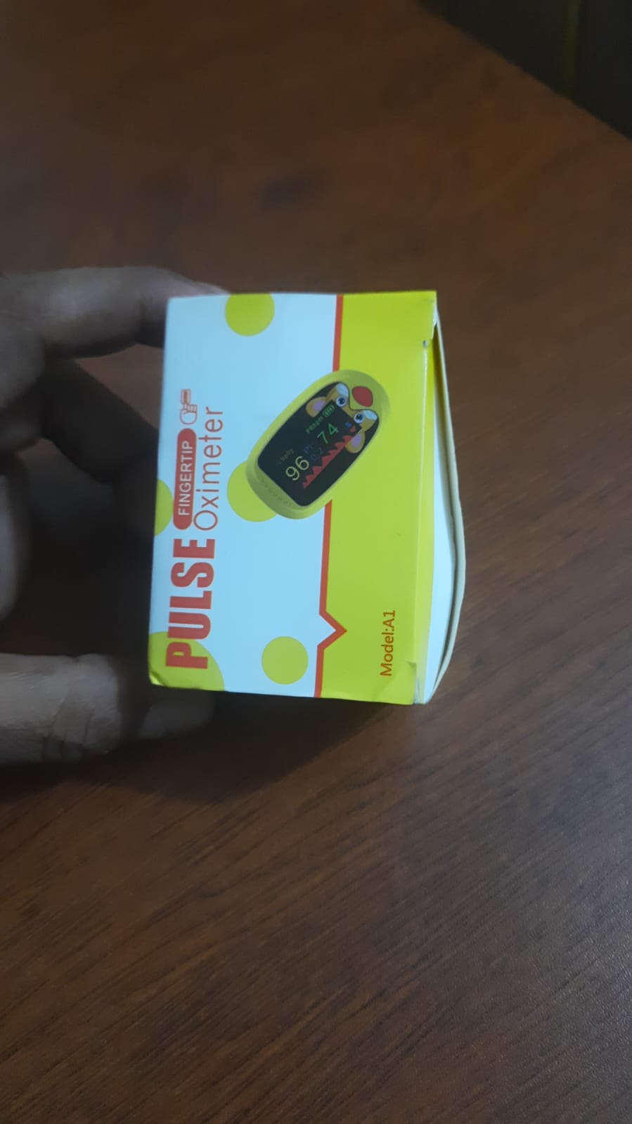 Picture of Baby Finger Pulse Oximeter Pediatric Oximeter SpO2 PR OLED Rechargeable Children kids Pulsioximeter-healthproo Multicolor
