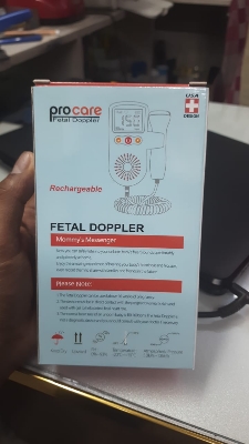 Picture of Fetal Doppler heart rate display with 250ml gel rechargeable-Health Proo Multicolor