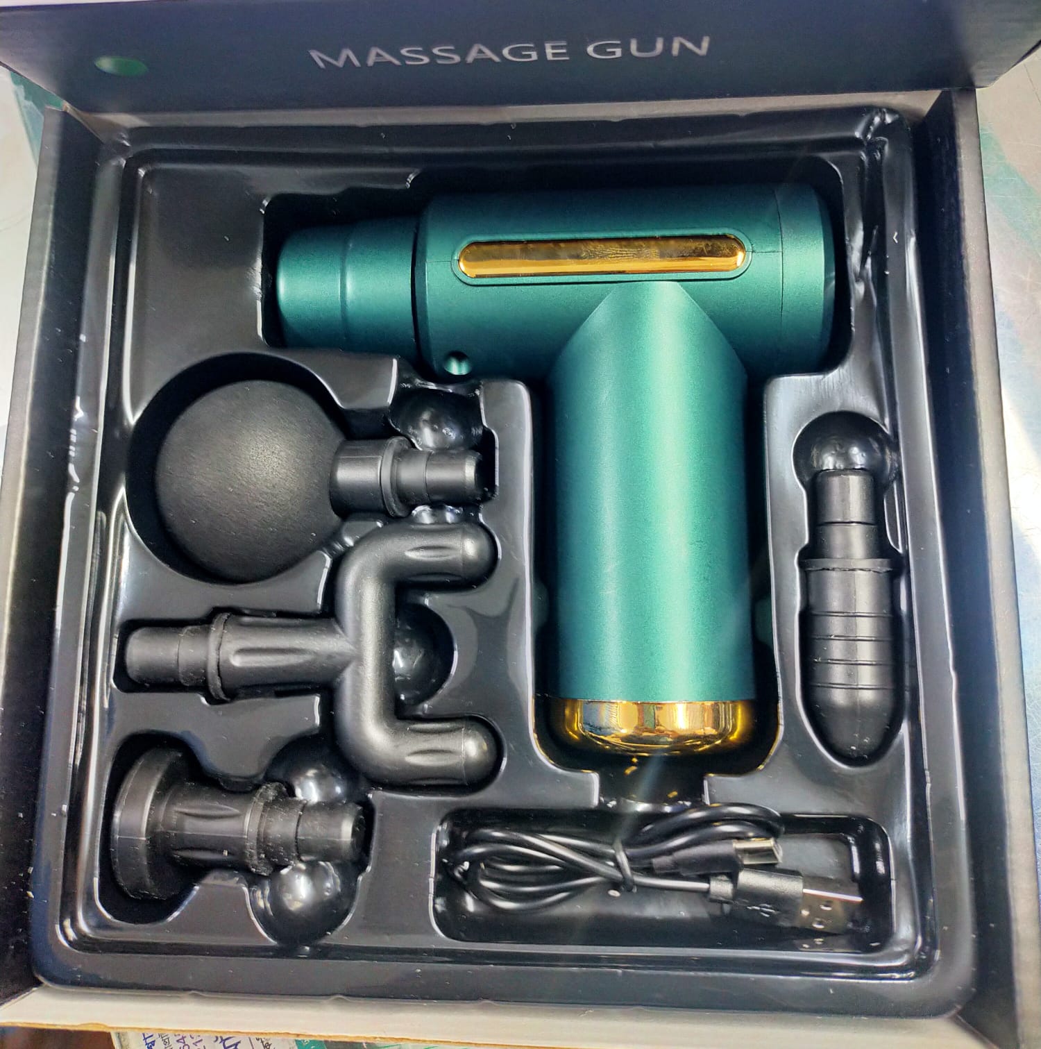 Picture of Rechargeable Vibration Body Muscle Massager Gun Multicolor