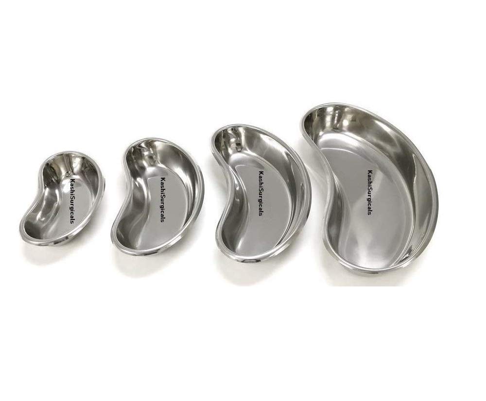 Picture of Surgicals Kidney Tray Set -6" (150 mm), 8" (200 mm), 10" (250 mm), 12" (300 mm) (Set of 4 Pcs)-Health proo Multicolor