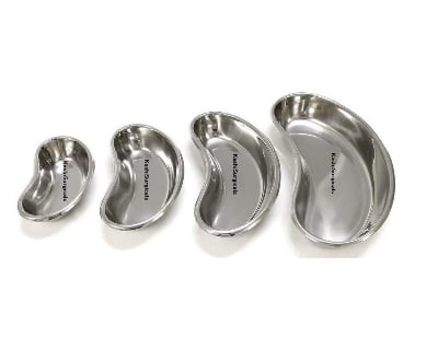 Picture of Surgicals Kidney Tray Set -6" (150 mm), 8" (200 mm), 10" (250 mm), 12" (300 mm) (Set of 4 Pcs)-Health proo Multicolor