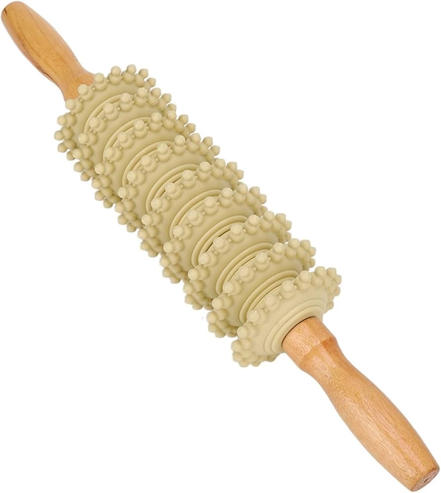 Picture of Ketsicart Wood Therapy Roller, Wooden Massage Roller Muscle Blasting Trigger Points for Home -Health Proo Multicolor