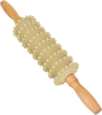 Picture of Ketsicart Wood Therapy Roller, Wooden Massage Roller Muscle Blasting Trigger Points for Home -Health Proo Multicolor