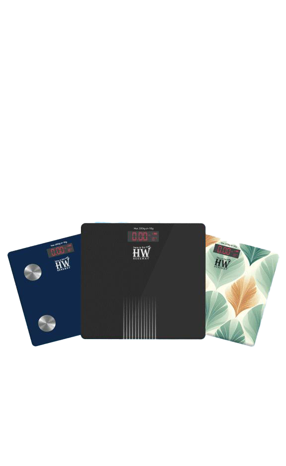 Picture of HW Electronic Bathroom Scale, Personal Weight Scale - 200KG Capacity Multicolor