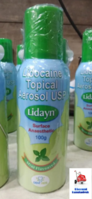 Picture of Lidayn Topical Aerosol Spray Lidayn Surface Anesthetic 100g For Dental use Multicolor